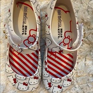 New Mini Melissa Hello Kitty Shoes Size 10